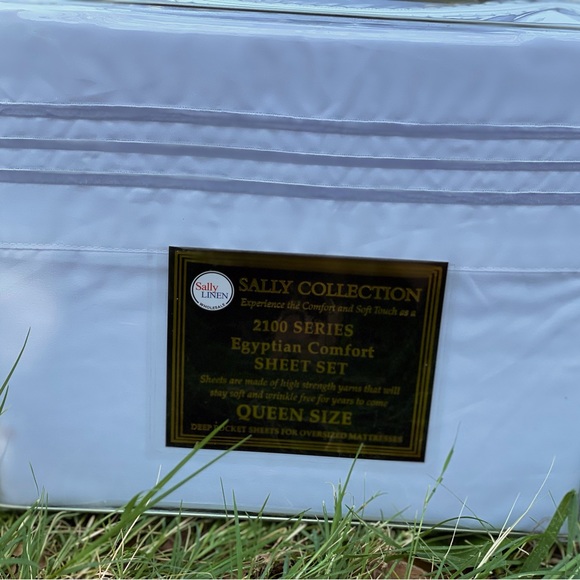 Brand New Queen Size Bed Sheet Set,4PCS ,deep Pocket , White Color - Picture 1 of 4